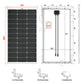Rich Solar MEGA 100W 12V Off-Grid Monocrystalline Solar Panel