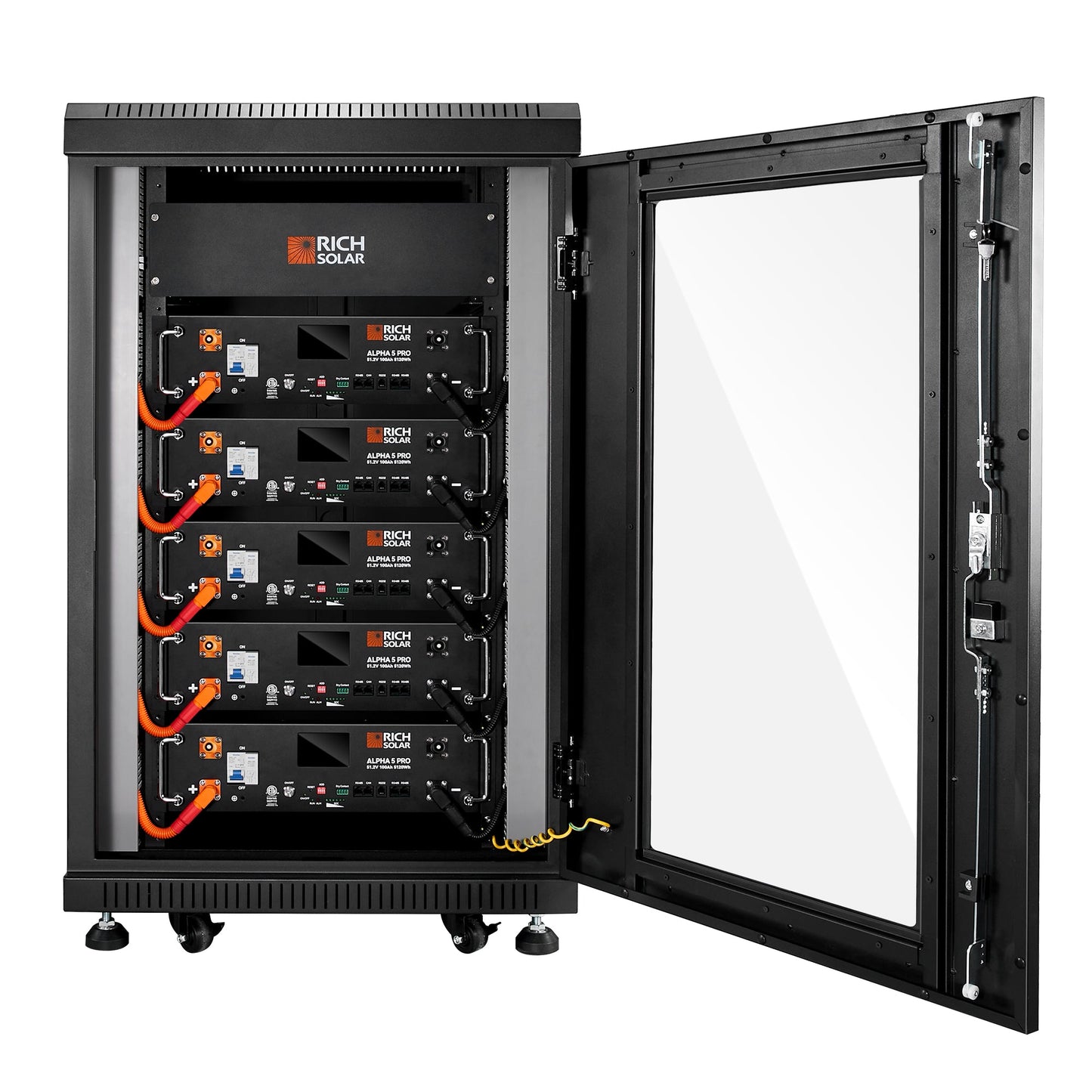 Rich Solar Alpha 5 Pro 48V 100Ah LiFePO4 Server Rack Battery | 5.12kWh
