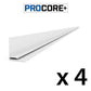 Proslat 8 ft. PROCORE+ Gray Wood PVC Top Trim 4 Pack
