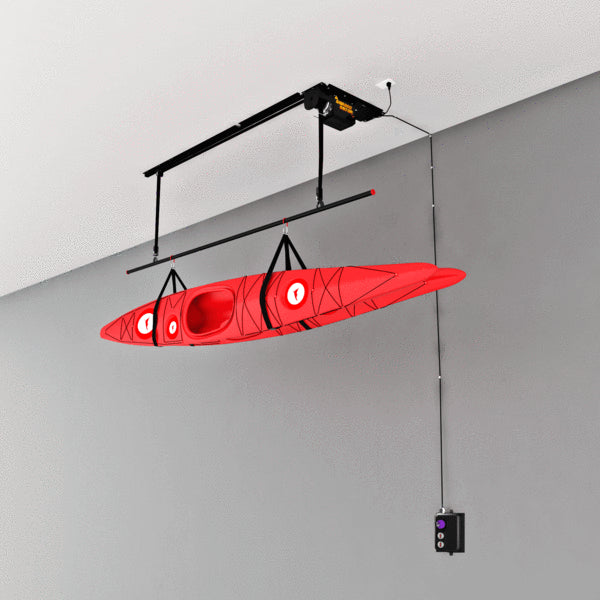 Garage Gator Dual Power Kayak & Canoe Lift Remote-Controlled Storage Hoist GG8220CK2