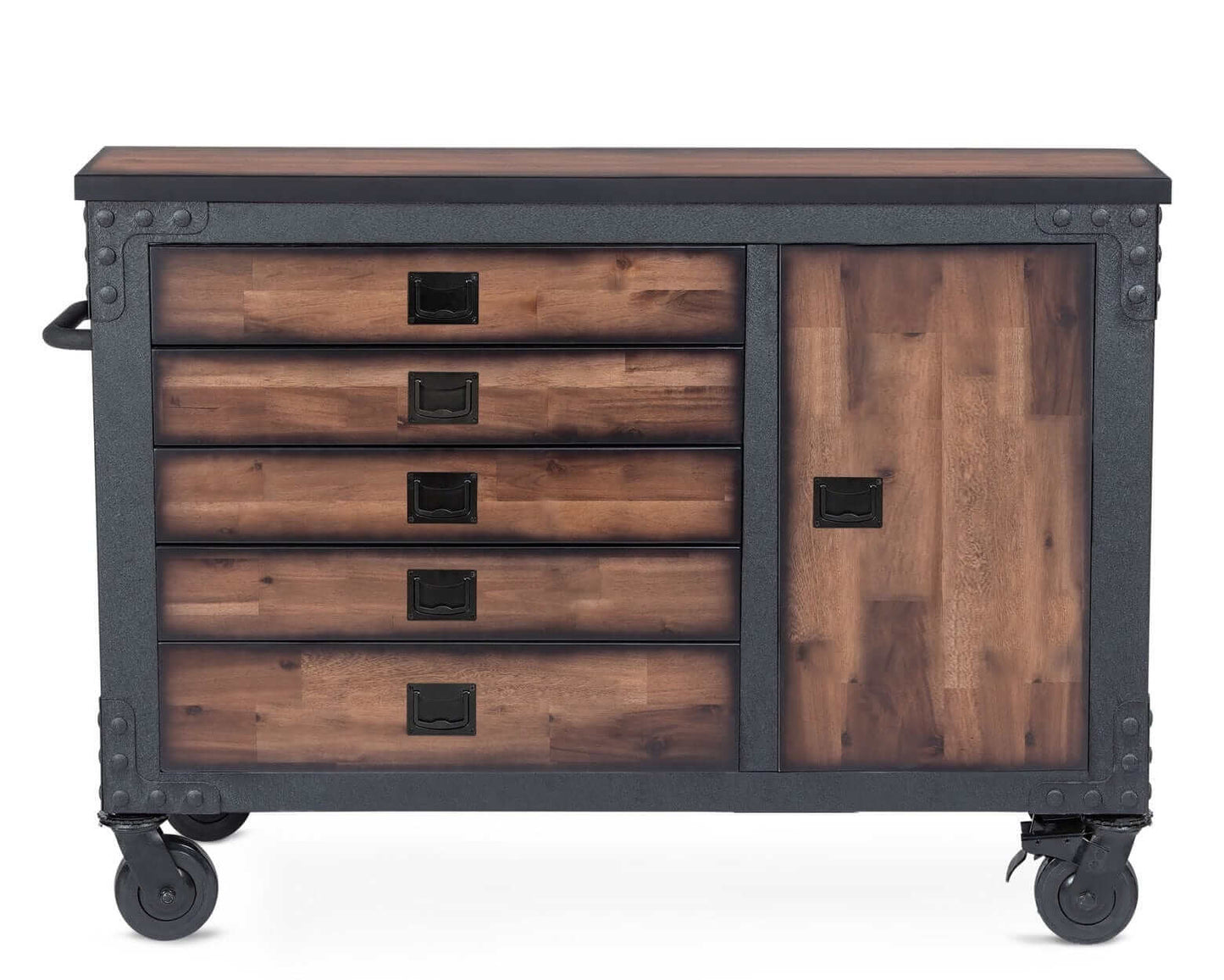 Duramax 10 Piece-Garage Storage Combo Set with Tool Chests, Wall Cabinets, Free Standing Cabinets and Folding Table