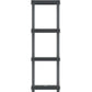 Duramax Shelving Rack 4 Tier Gray Side View 86501