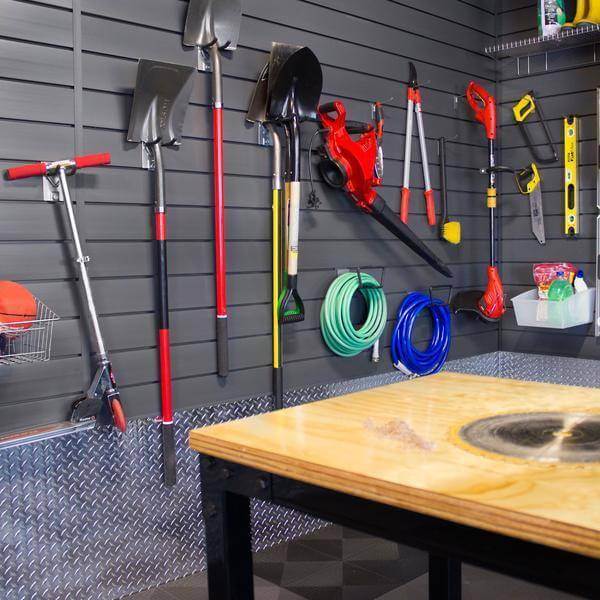 Proslat Garage Storage Modular Wall Storage  8 ft. x 4 ft. Sandstone 88109  