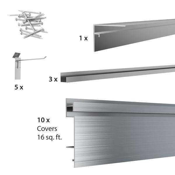 PROSLAT 4 ft. x 4 ft. Aluminium Modular Wall Storage #88901