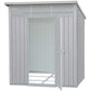 Duramax 6' x 5' Palladium Shed 41872 Door Open - Garage Tools Storage