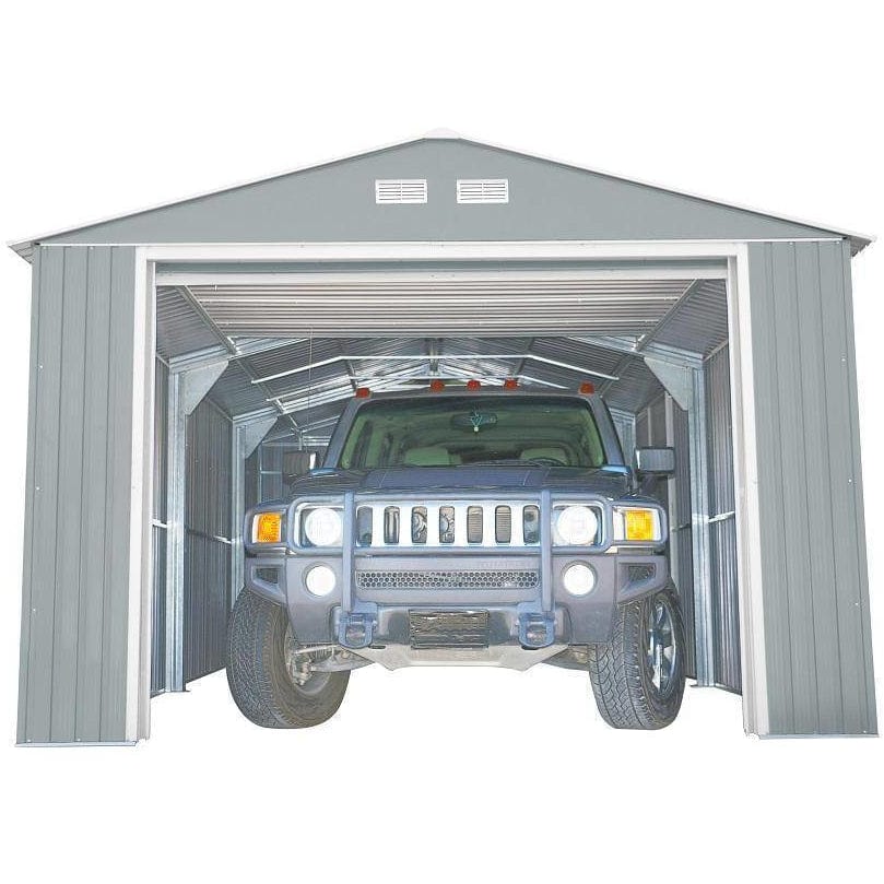 Duramax 12'x26' ImperialHeavy-Duty Metal Garage 55152 - Garage Tools Storage