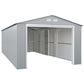 Duramax 12'x20' Imperial Metal Garage  Light Gray w/Off White 50952 - Garage Tools Storage