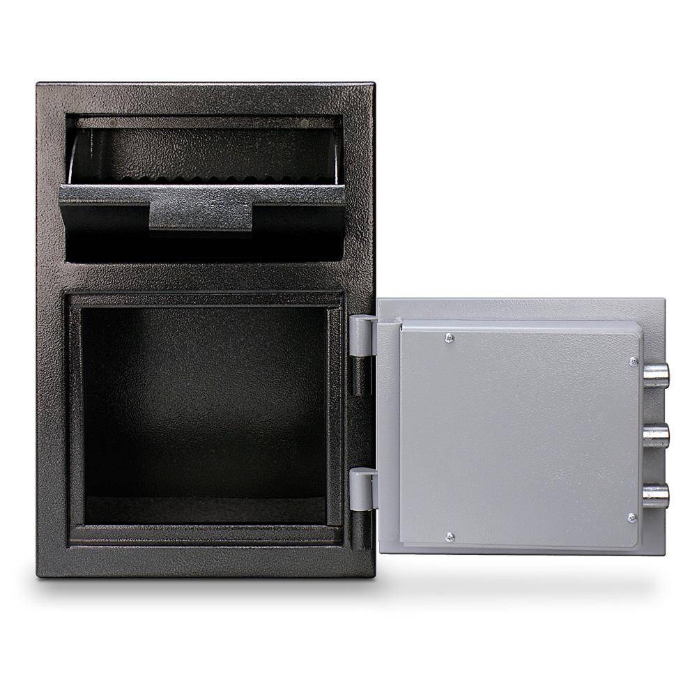 MESA Safes Depository Biometric Gun Safe 0.8 cu. ft Dual Key Lock MFL2014K