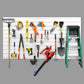 Proslat 8 ft. x 4 ft. PVC Slatwall Panel Set - 4 pack 128 sq ft White P88402