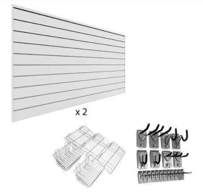 Proslat Slatwall Ultimate Bundle White (PVC) 33009k