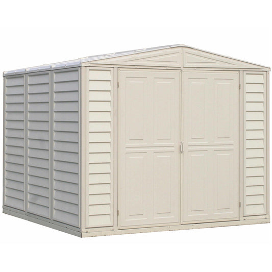 Duramax 8' x 8' DuraMate Shed with Foundation Kit Front 00384