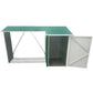 Duramax Wooden Garden Shed Green with Off White Trim 53661 - Garage Tools Storage
