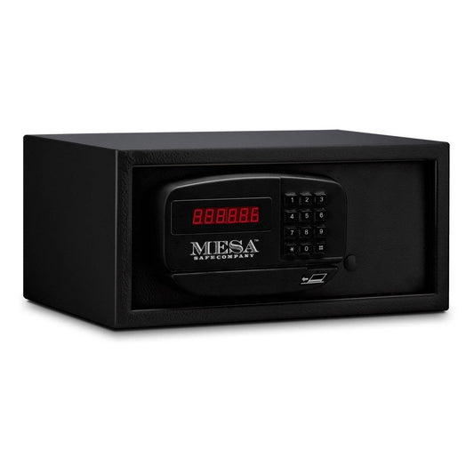 MESA Safes Hotel Concealed Gun Storage 0.4 cu. ft. w/ Electronic Lock,Black MH101E-BLK-KA