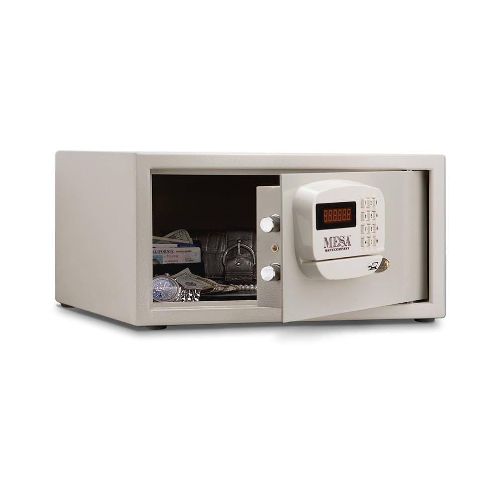 MESA Safes Hotel Quick Access Gun Safe w/ Card Swipe Electronic Lock MHRC916E-WHT-KA