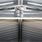 Duramax 12'x26' Imperial Metal Garage Dark Gray w/ White Trim Ceiling Details 55151