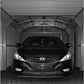 Duramax 12'x26' Imperial Metal Garage Dark Gray w/ White Trim Interior View 55151